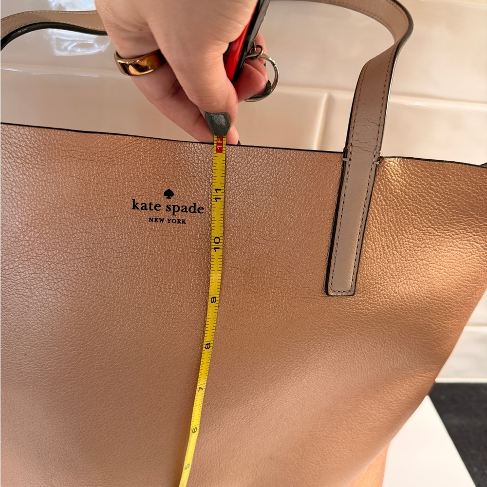 Kate Spade Rose Gold Reversible Tote - Picture 15 of 16